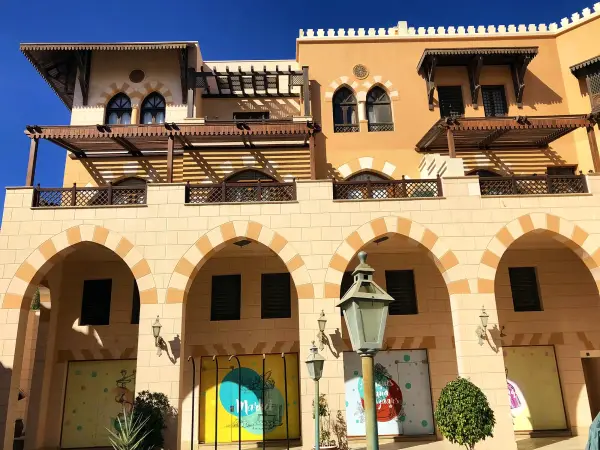 Arcaded facade in Sahl Hasheesh Old Town